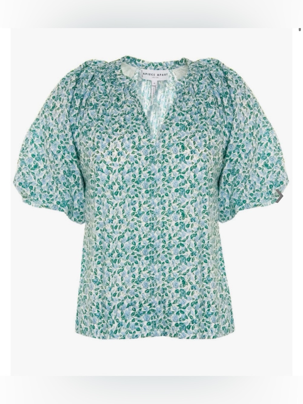 Apiece Apart Rosa Top in Fauna Blue